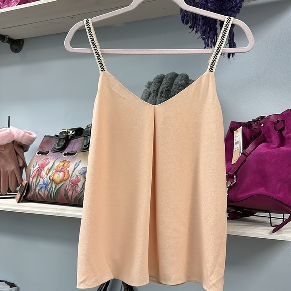1.State Gypsy Night Peach Flowy Tank Top Size Med NEW WITH TAGS - Picture 2 of 9